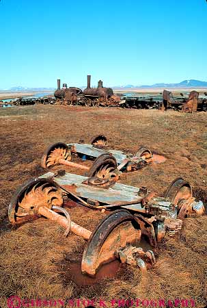 Stock Photo #15015: keywords -  abandon abandoned alaska alaskan arctic barren cold debris desolate desolation dry equipment harsh historic landscape mining nature nome railroad railroading railroads remote scenery scenic temperate terrain train trains vert waste wheels wilderness