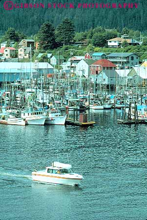 Stock Photo #15054: keywords -  alaska boat boats coast coastal communities community fishing harbor harbors marina marinas ocean sea sitka small town towns vert