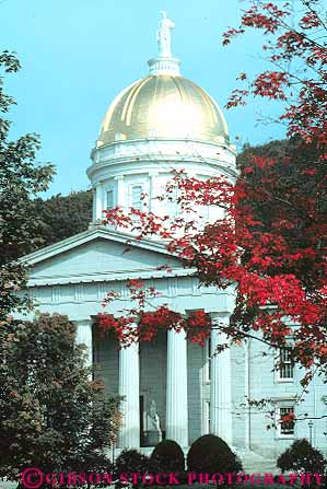 Stock Photo #15130: keywords -  architecture building buildings capitol capitols design dome domes england flower flowers garden gardens government greek house legislature monpelier new region state style summer vermont vert