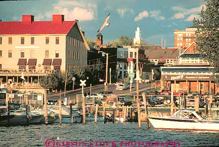 Stock Photo #15152: keywords -  building burlington champlain communities community england horz lake lakes marina marinas new region shore shoreline town towns vermont waterfront