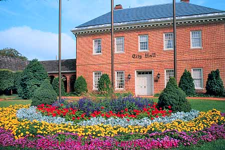 Stock Photo #18167: keywords -  brick building buildings city delaware dover government hall halls horz legislature municipal offices public