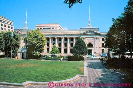 Stock Photo #18180: keywords -  building business center cities city commercial delaware district downtown government hall halls horz local municipal park public urban wilmington