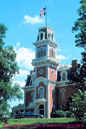 Stock Photo #15312: keywords -  des estate governor governors great home house iowa mansion mansions moines plain plains region state vert