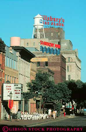 Stock Photo #11851: keywords -  anthony cafe cafes cities city district downtown main minneapolis minnesota shopping st store stores urban vert