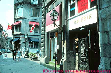 Stock Photo #15461: keywords -  (vieux) building buildings business businesses canada canadian city district french historic horz in montreal neighborhood old quebec store stores vintage