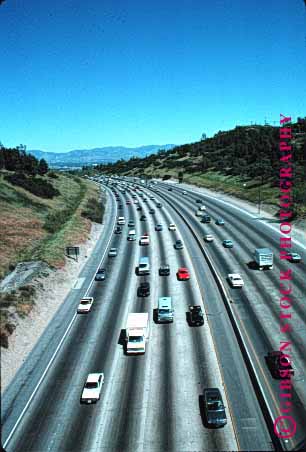 Stock Photo #1480: keywords -  california freeway interstate oaks sherman transportat vert