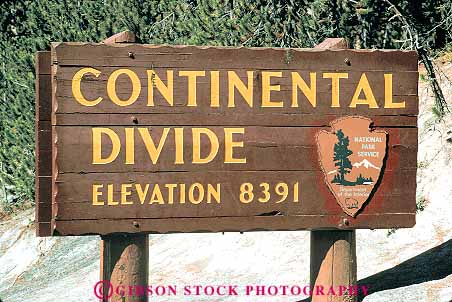 continental divide sign