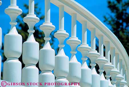 Stock Photo #16335: keywords -  architectural architecture building buildings curve curved curves curving design designs detail geometric geometrical geometry horz line linear lines paint painted parallel pattern patterns rail railing railings repeat repeated repeating repeats repetition right round rounded row rows shape shaped spindles style styles support supporting supports tradition traditional white window windows wood wooden