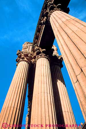 Stock Photo #16387: keywords -  architectural architecture art building buildings california column columns design designed designs fine francisco greek of palace pillar pillars roman san style styled styles support supported supporting supports vert