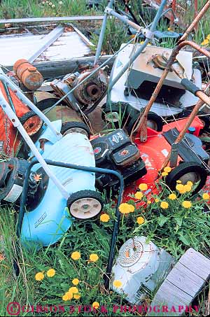 Stock Photo #16400: keywords -  abandon abandoned aged aging building buildings collapse collapsed collapses collapsing crumble crumbles crumbling decay decayed decaying decays desert deserted deteriate deteriated deteriates deteriating empty engine engines equipment forgotten forlorn junk landscape lawn mower mowers old older oldest pile power vert