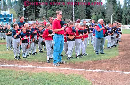 Stock Photo #12317: keywords -  allegiance americana baseball boys california children day girls group groups horz mt oath of opening patriotism pledge recreation ritual rituals season shasta sport sports symbol symbolize symbolizes symbols teams together uniforms unison unity